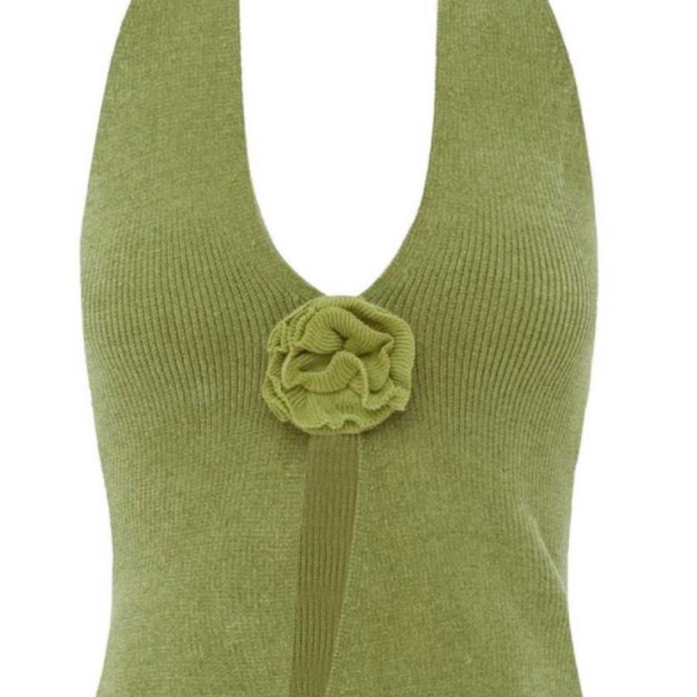 With Jean Rose Top Green